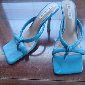 Gianni Bini Turquoise Heeled Sandals